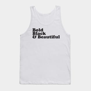 bold black beautiful Tank Top